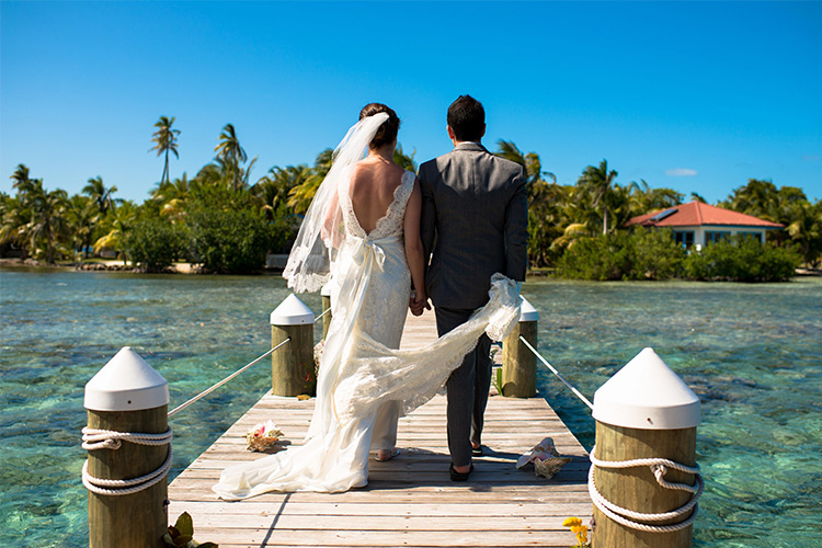 Destination Wedding Hatchet Caye